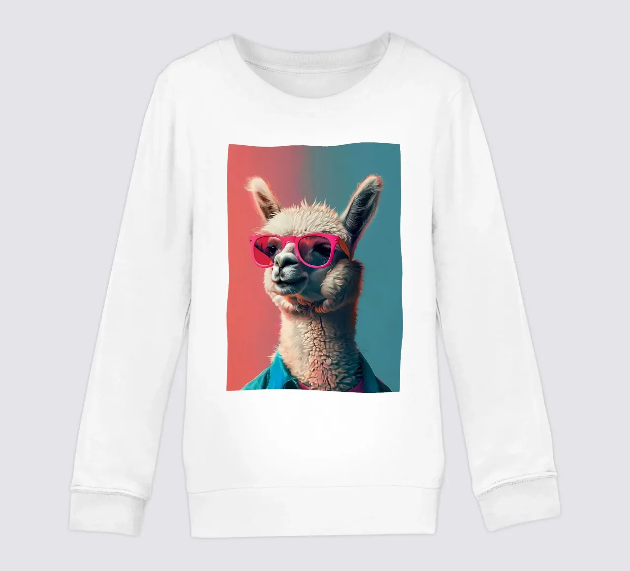 Alpaca Llama Arte felpa bambino da Mikesell