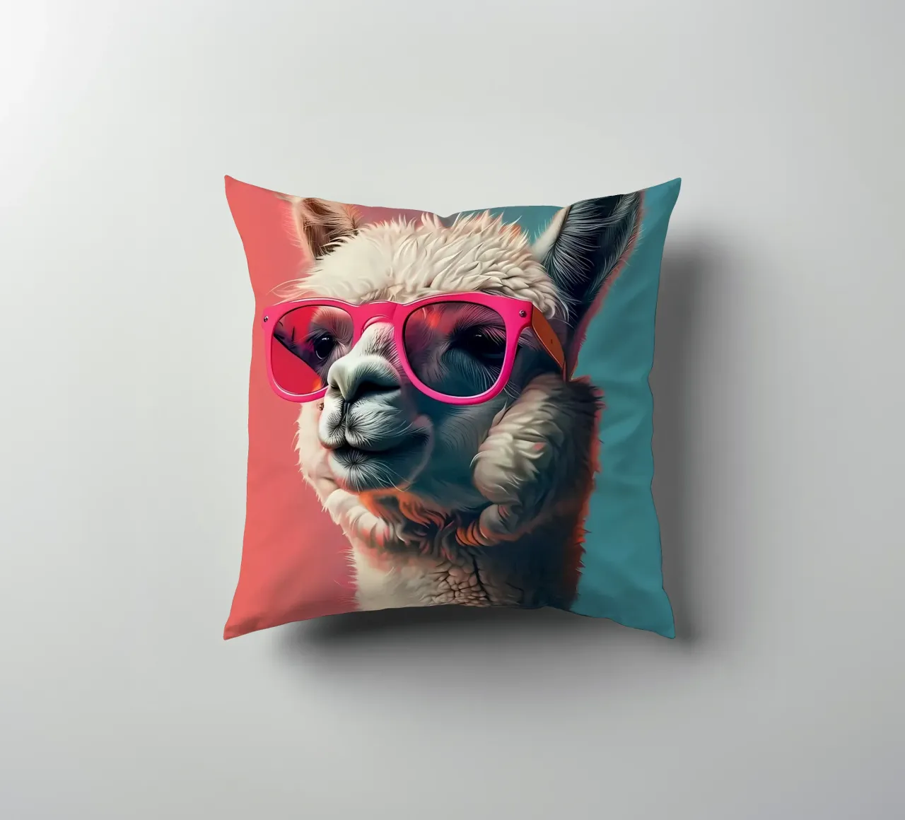 Alpaca Llama Arte cuscino da Mikesell