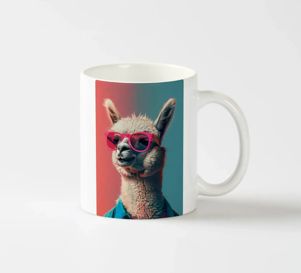 Alpaca Llama Arte tazza in ceramica da Mikesell