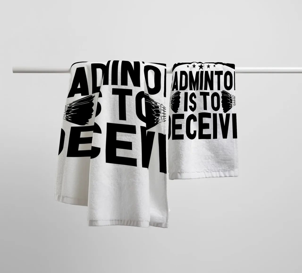 Best Badminton Player towel by allison