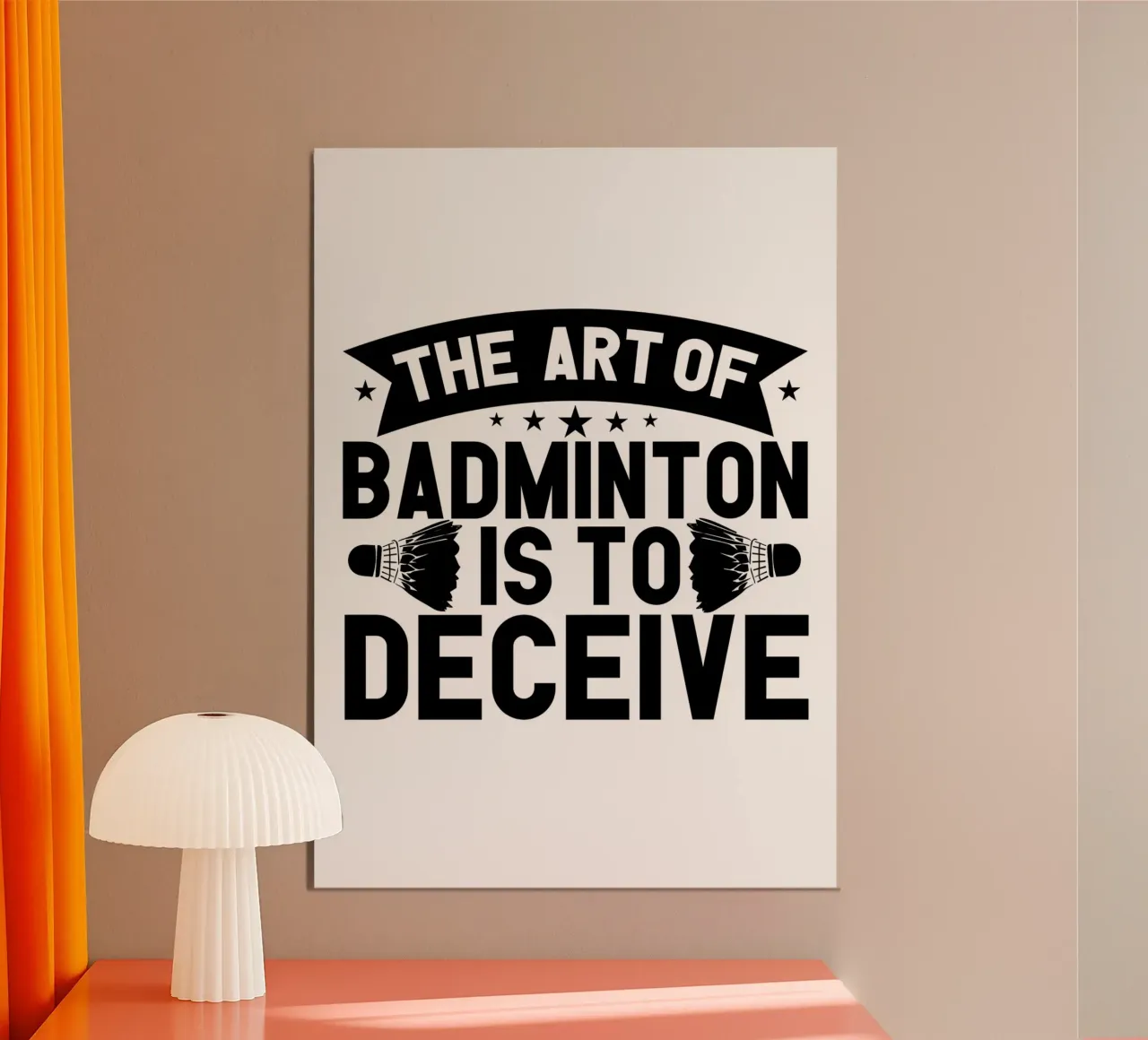 Miglior giocatore di badminton poster con telaio in alluminio da allison