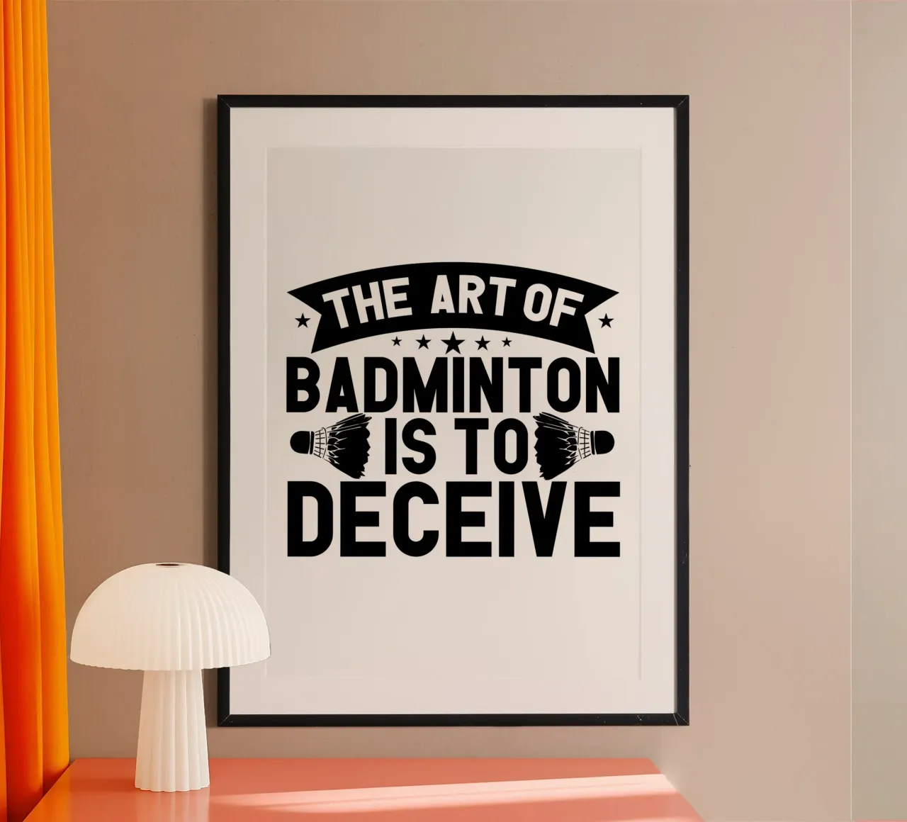 Miglior giocatore di badminton poster con telaio in alluminio da allison