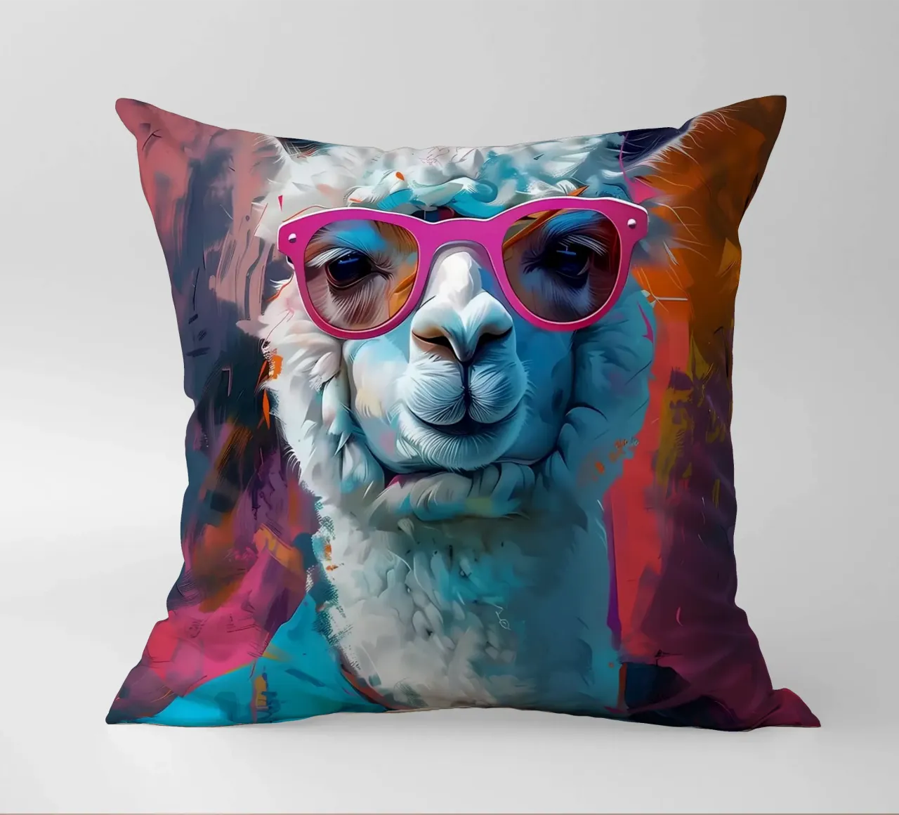 Alpaca Llama Arte cuscino da Mikesell