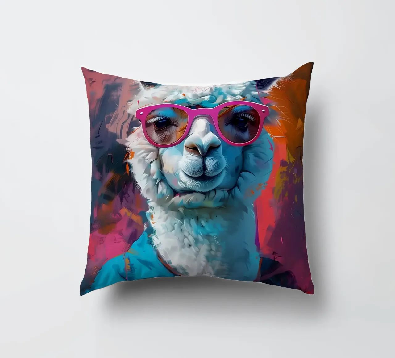 Alpaca Llama Arte cuscino da Mikesell