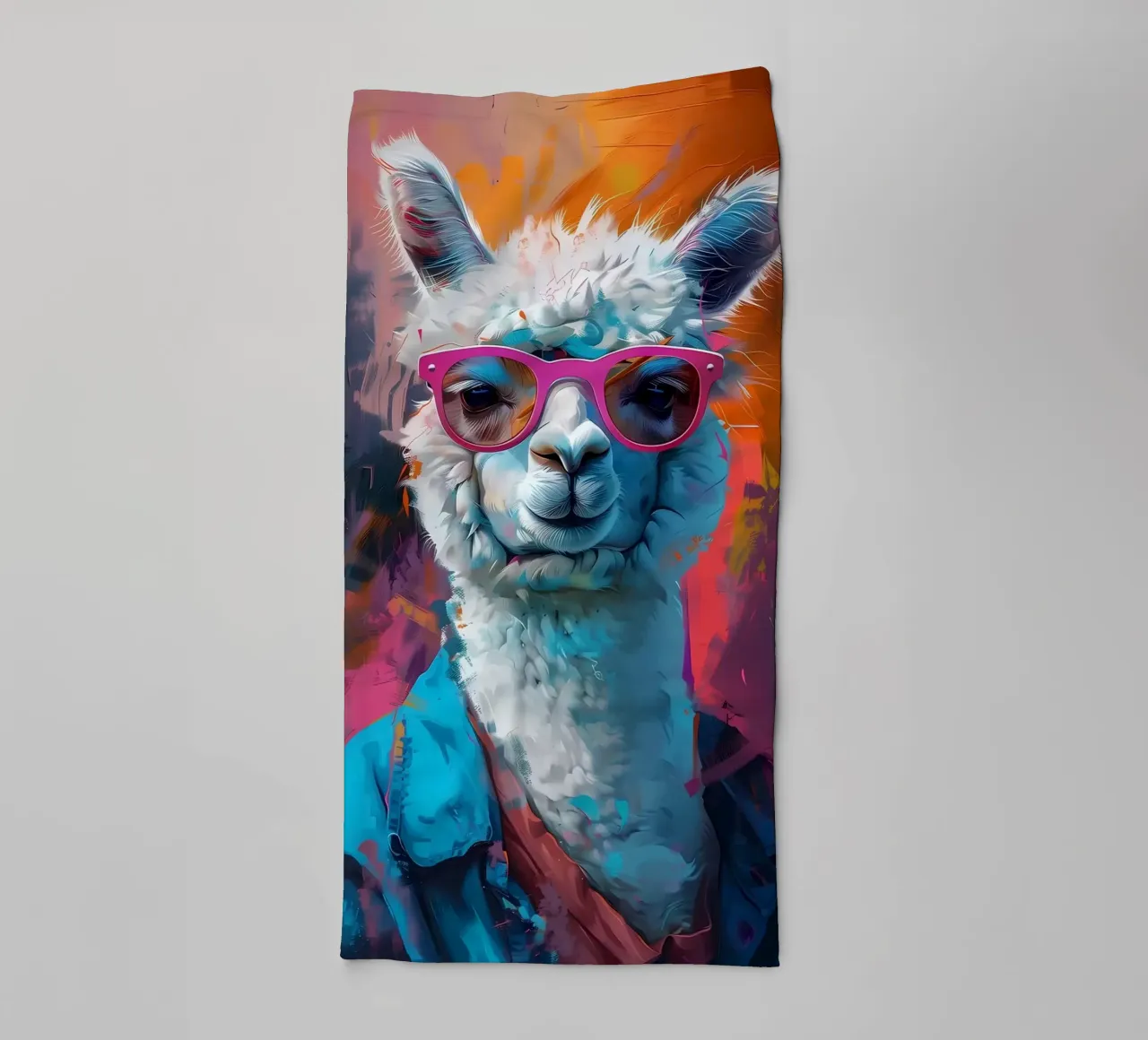Alpaca Llama Arte asciugamano da bagno da Mikesell