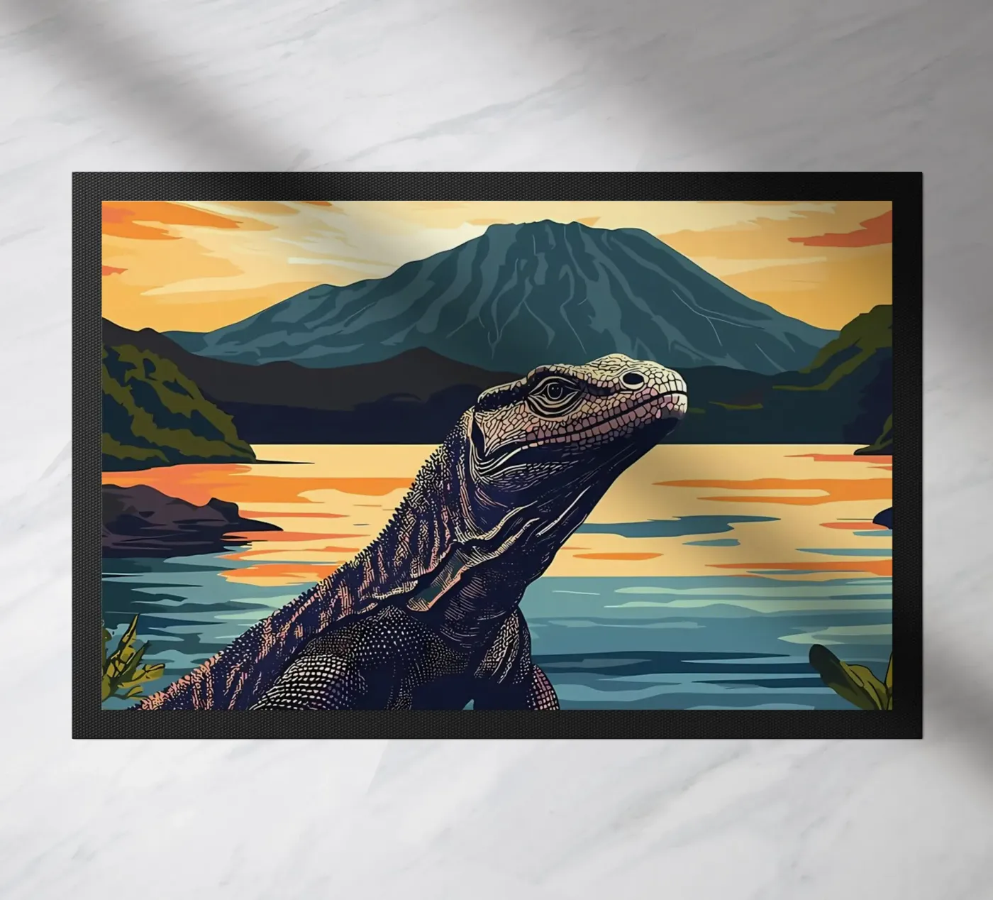 Komodo Dragon Sunset zerbino da Ginnery