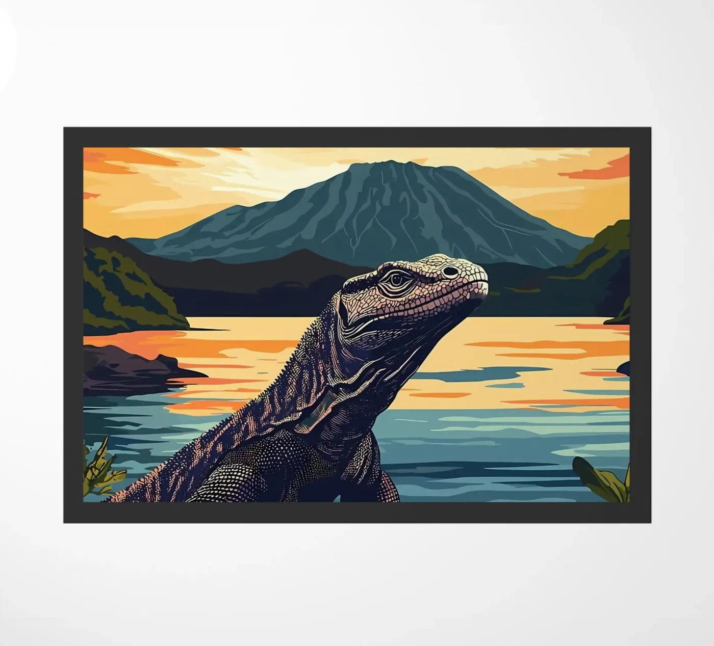Komodo Dragon Sunset zerbino da Ginnery