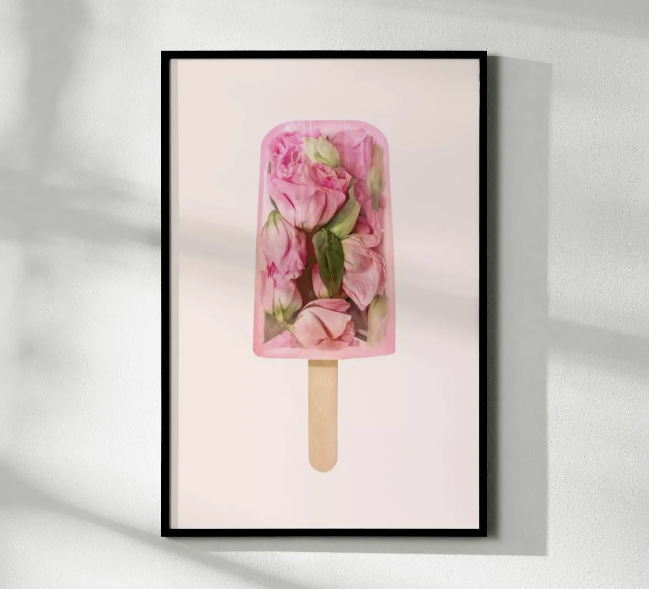 Floral Popsicle poster con telaio in plastica da Paul Fuentes Design