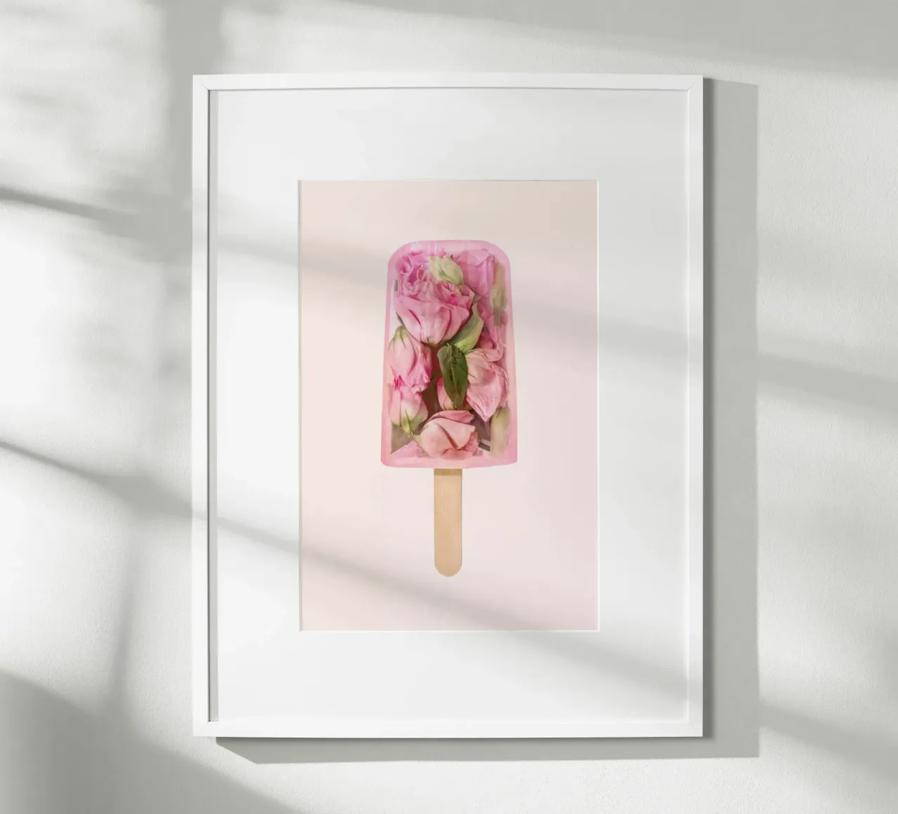 Floral Popsicle poster con telaio in plastica da Paul Fuentes Design