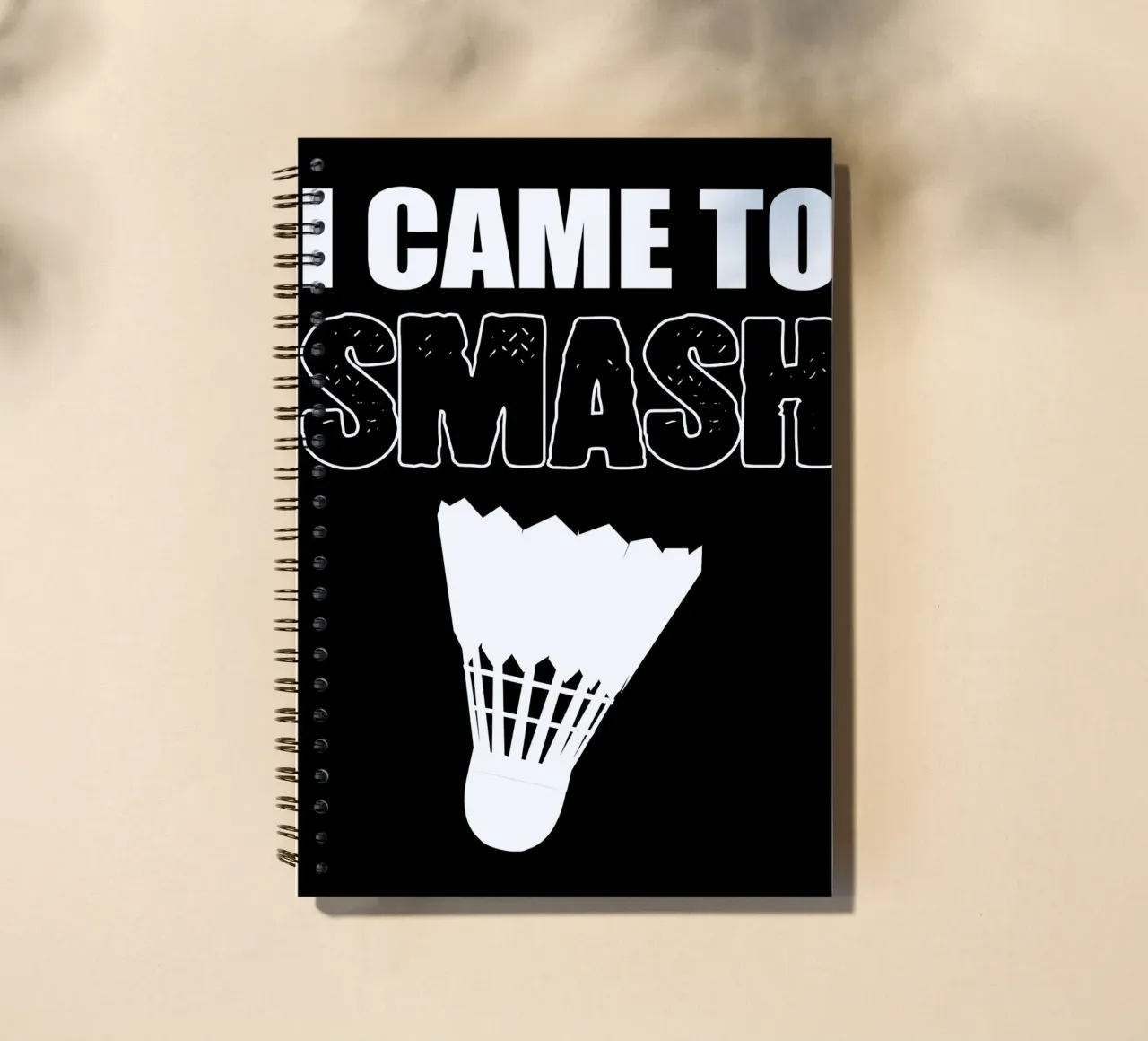 Badminton Player spiral notebook by allison
