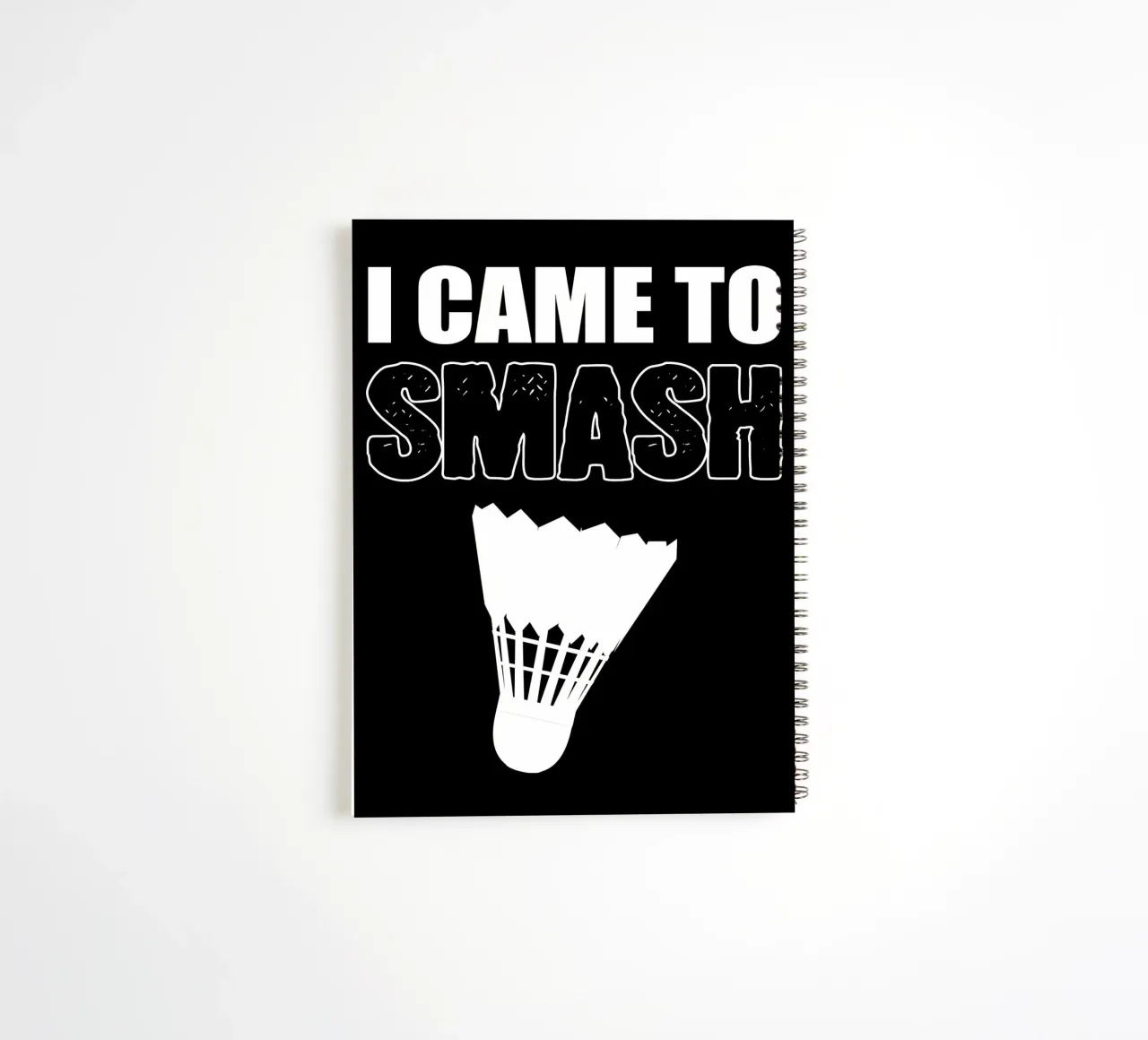 Badminton Player spiral notebook by allison
