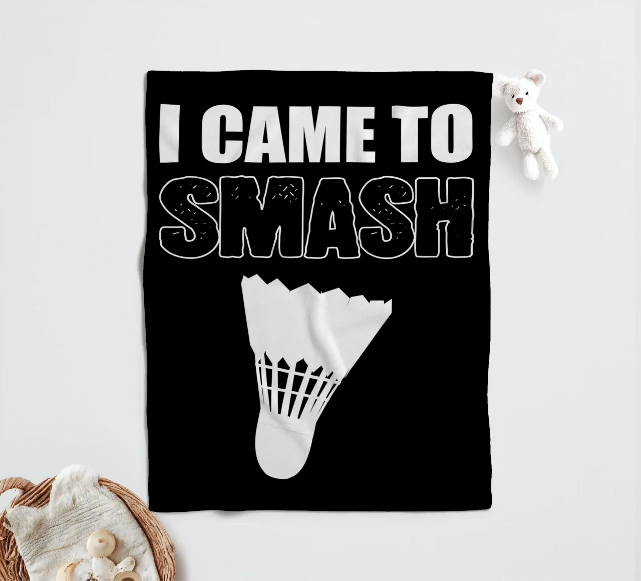 Badminton Player fleece blanket by allison