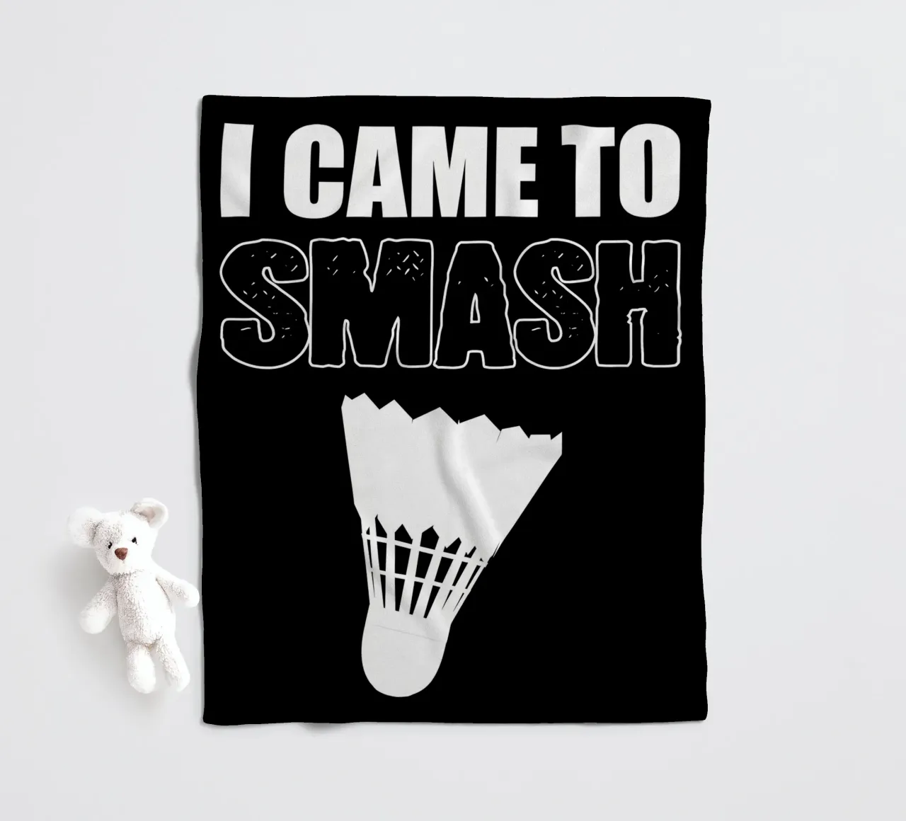 Badminton Player fleece blanket by allison