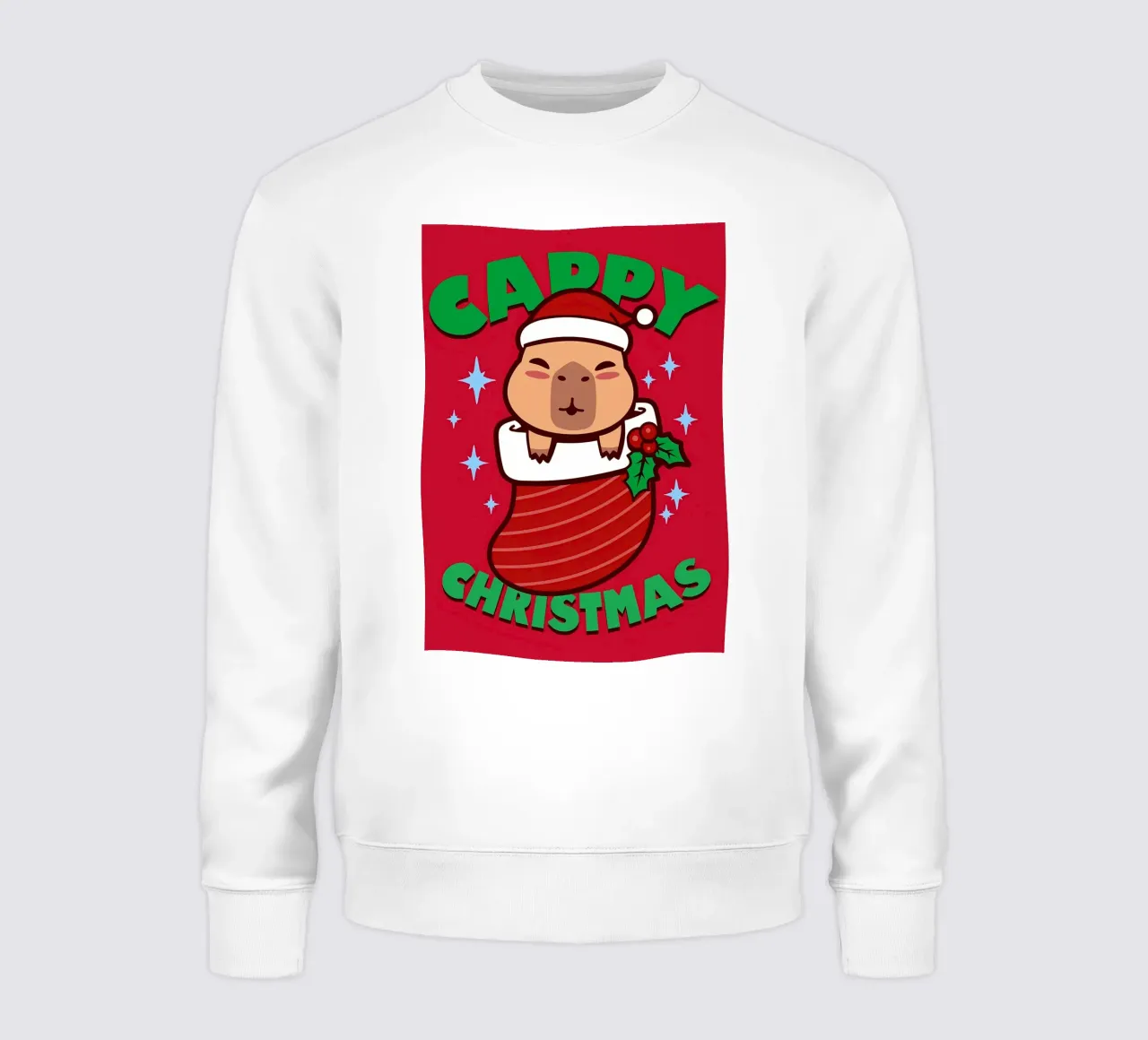 Capibara Kawaii Natale felpa da Delaplane