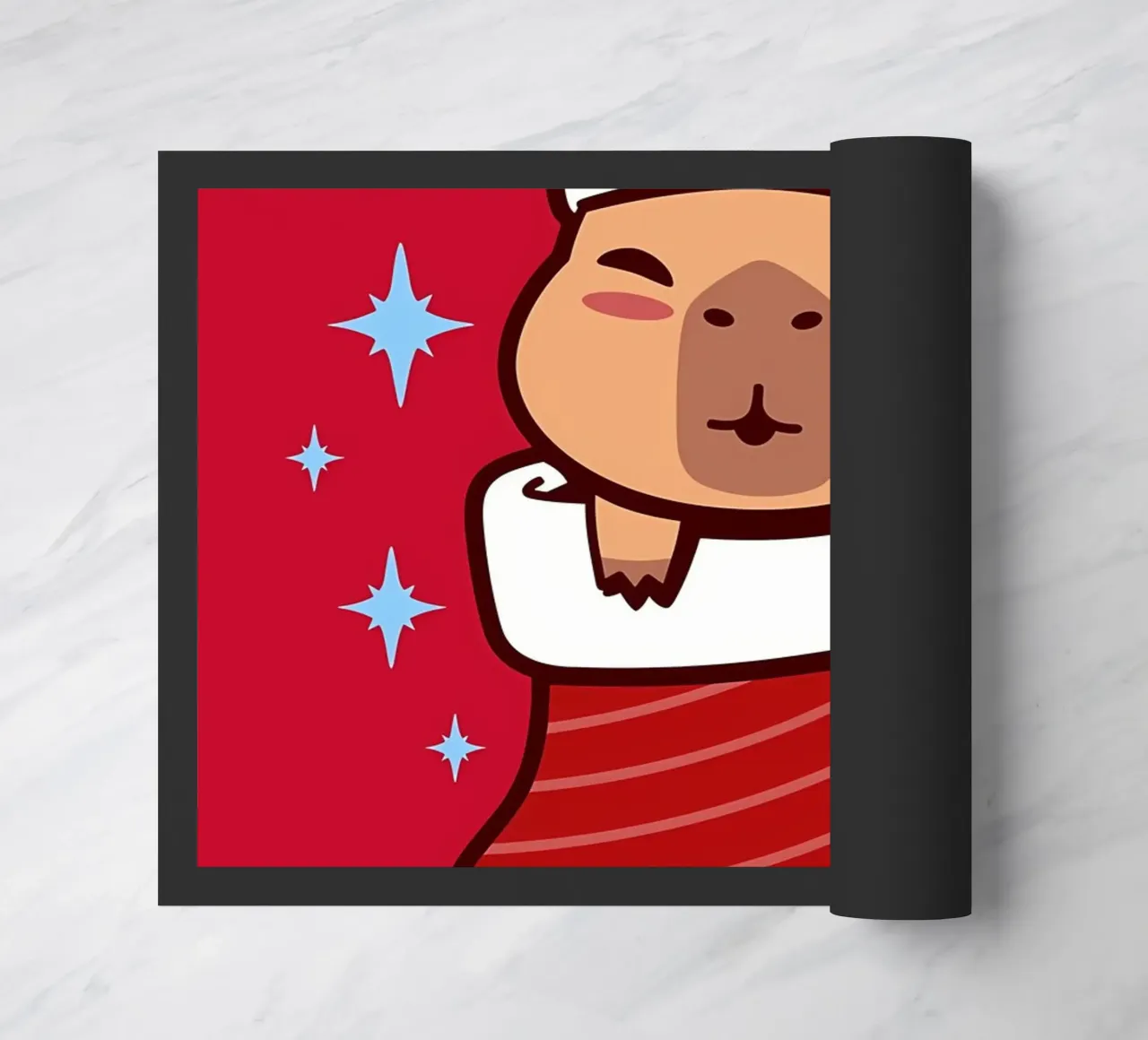 Capibara Kawaii Natale zerbino da Delaplane