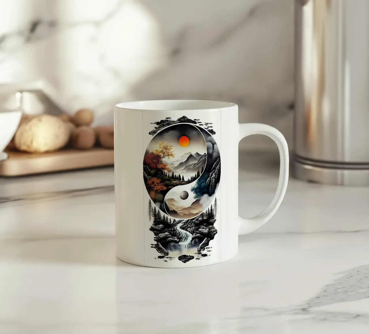 Poster minimalista 14 tazza in ceramica da Kadynce