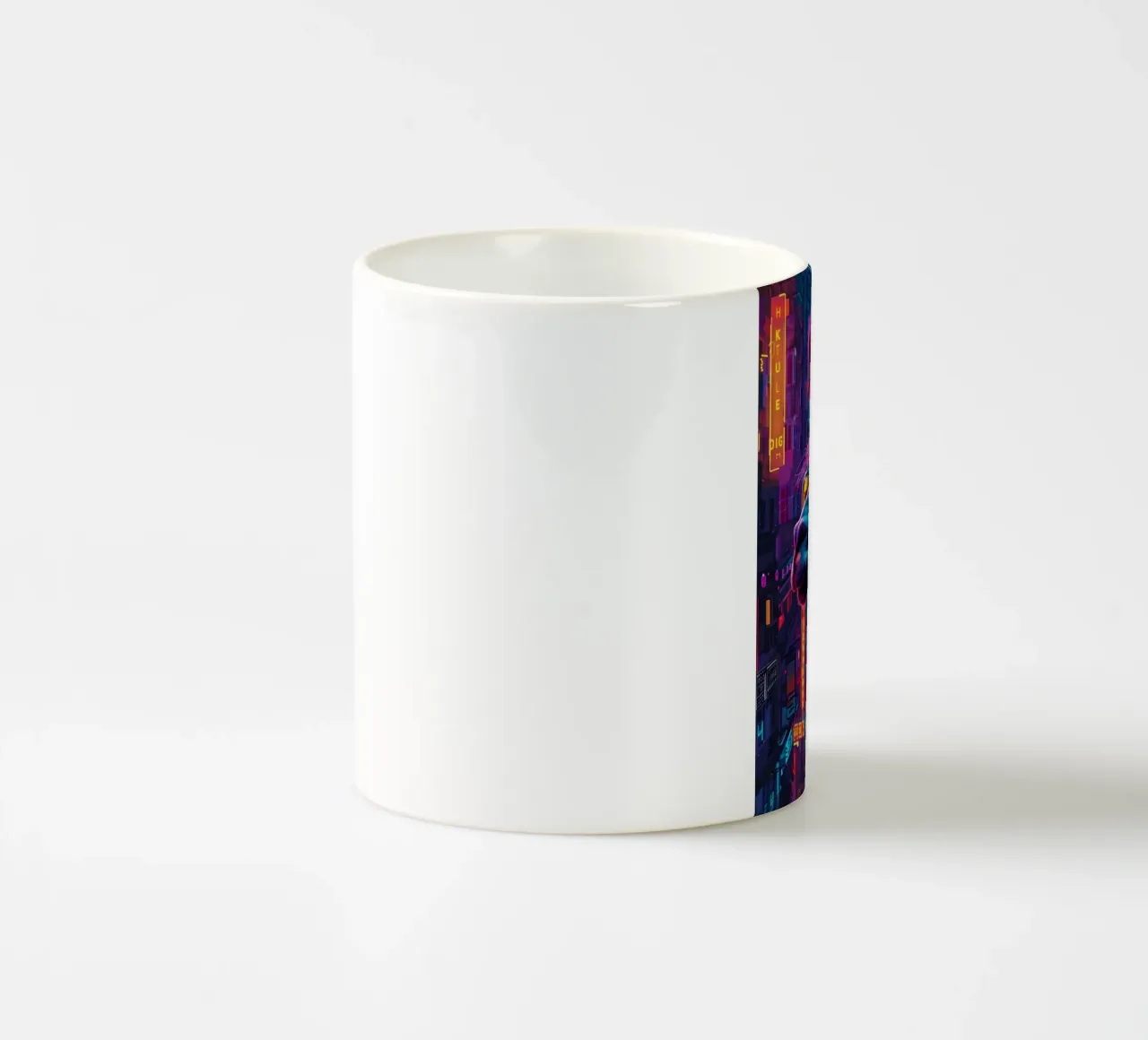 Cyberpunk Llama Neon tazza in ceramica da Mikesell