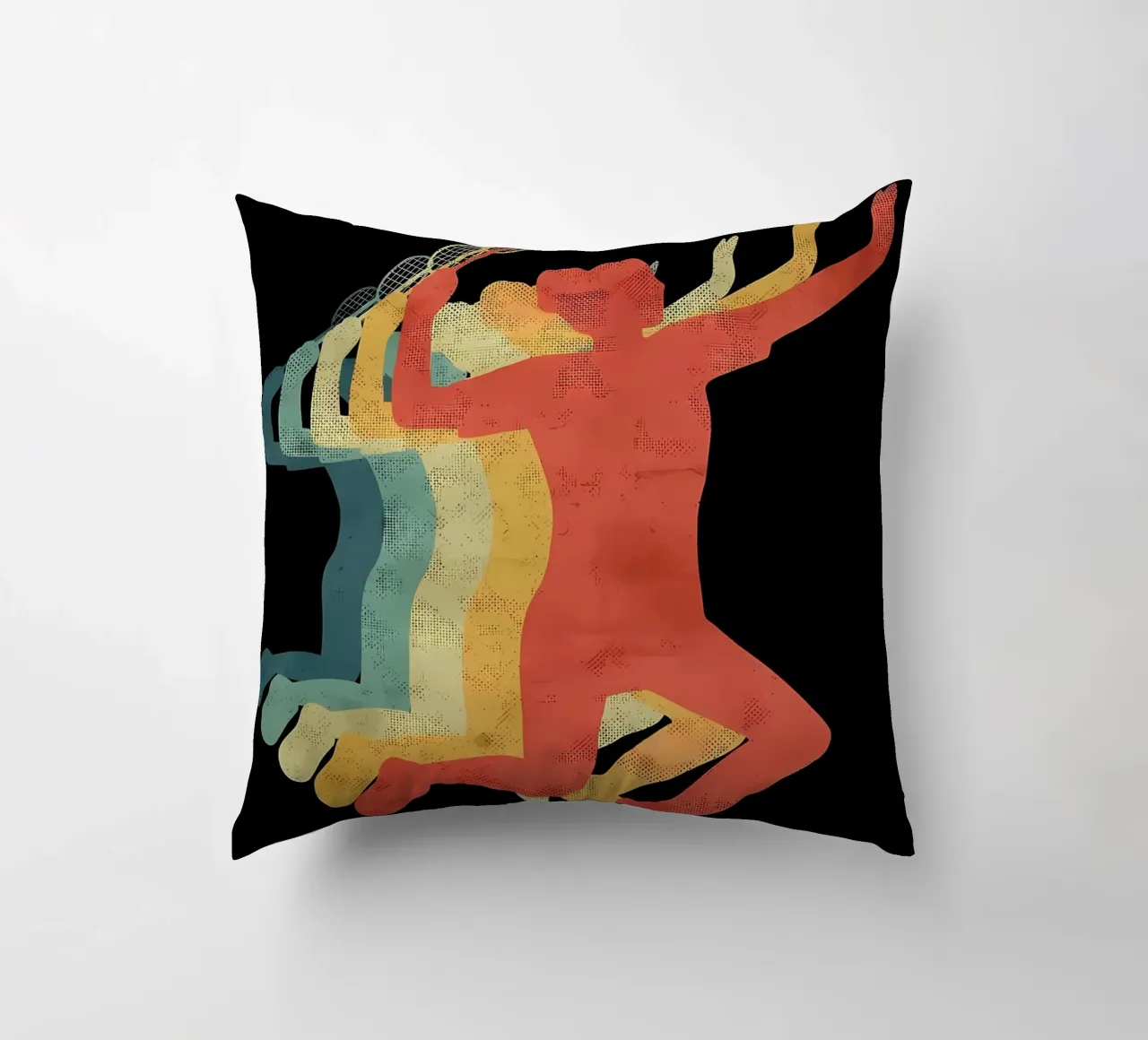 Badminton Player decorative cushion by allison