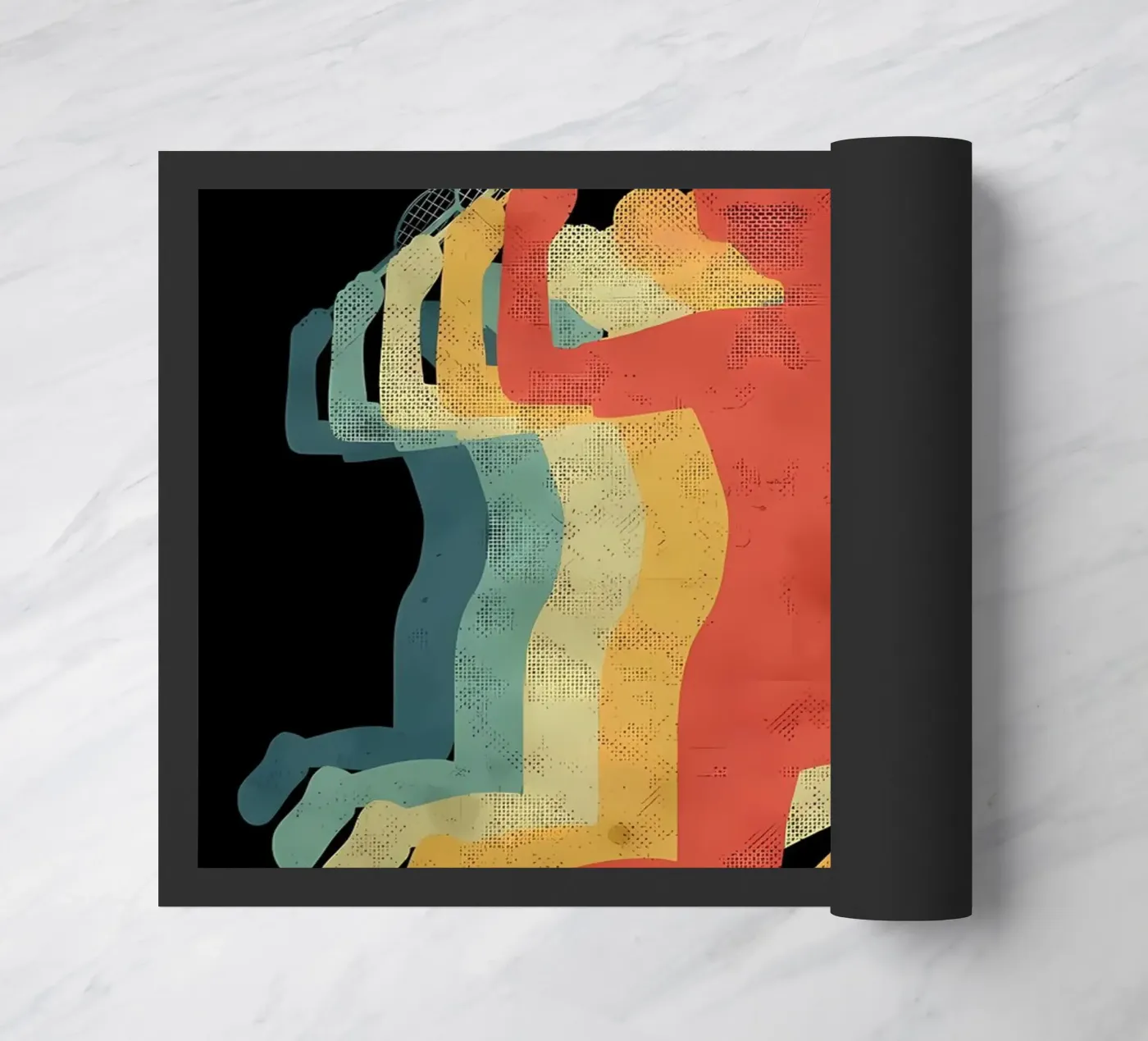 Badmintonspeler deurmat van allison