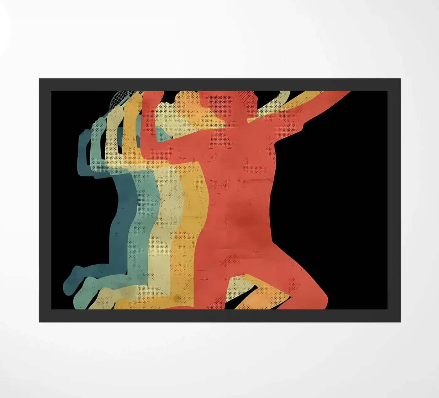 Badmintonspeler deurmat van allison