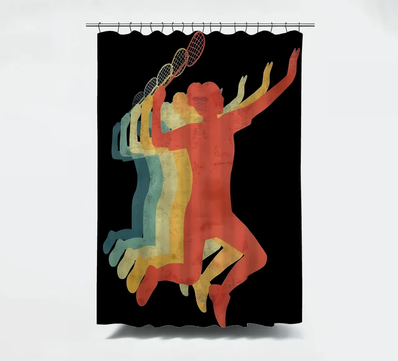 Badminton Player shower curtain by allison