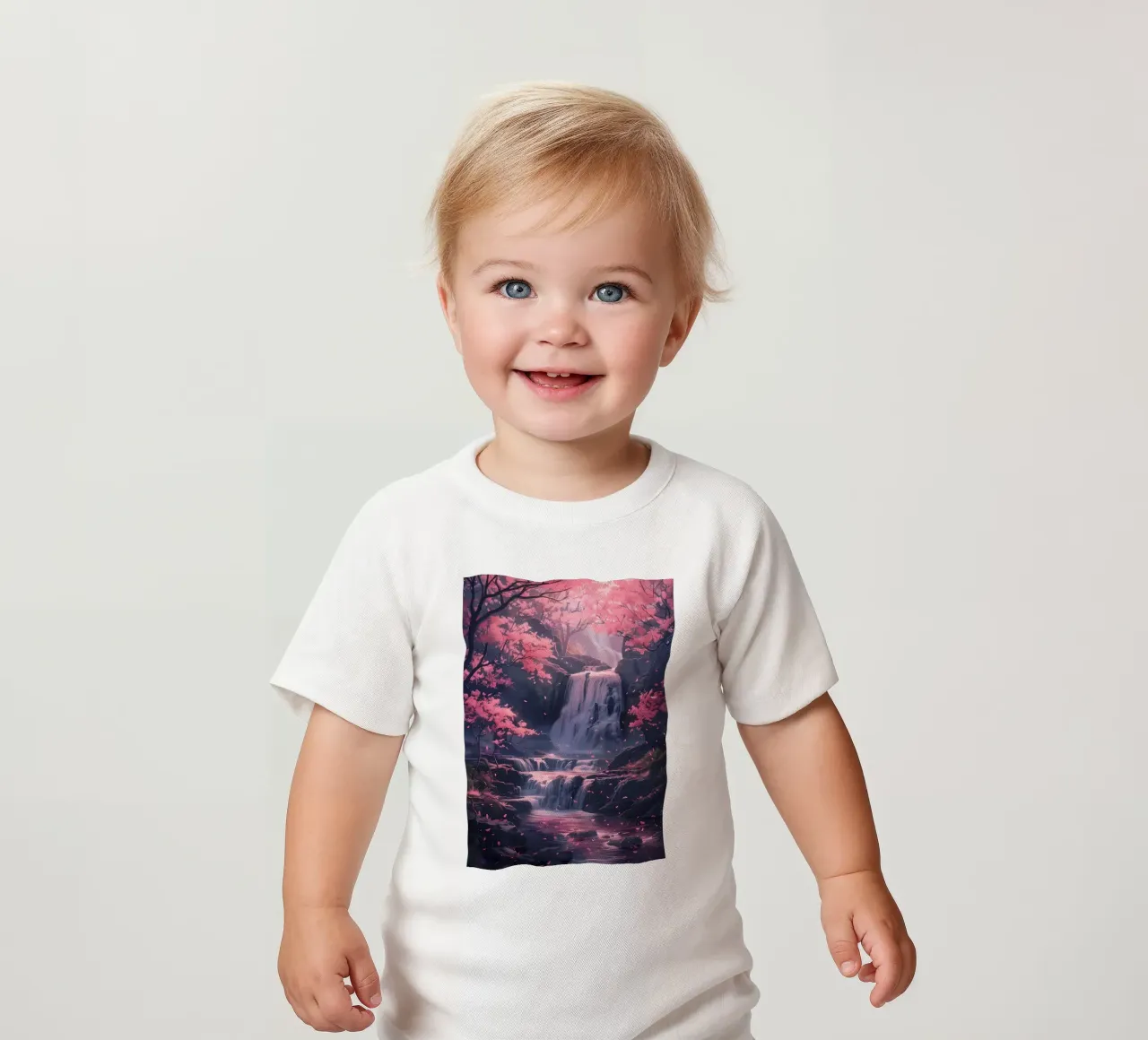 Waterfall Sakura Trees maglietta neonato da Ruth
