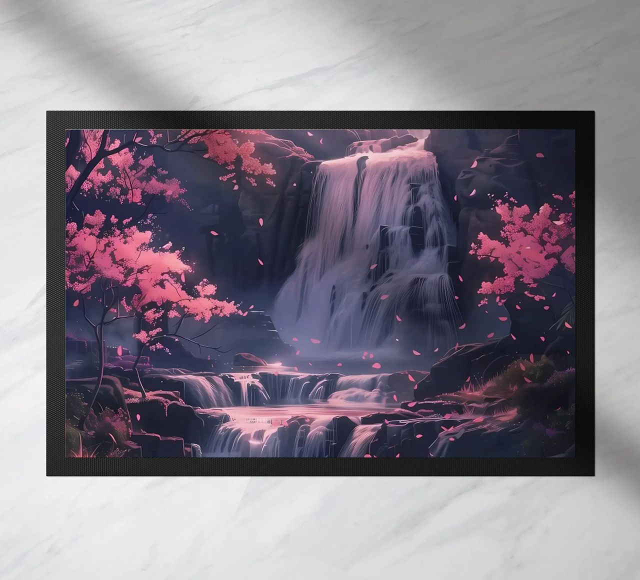 Waterfall Sakura Trees zerbino da Ruth