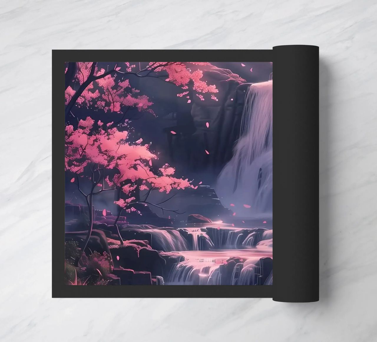 Waterfall Sakura Trees zerbino da Ruth