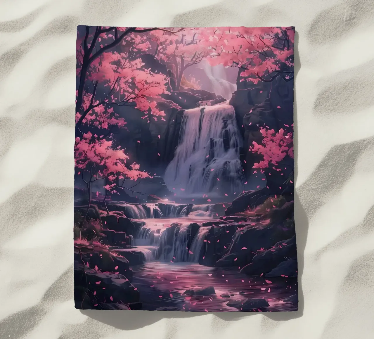 Árboles Sakura en cascada toalla de playa de Ruth