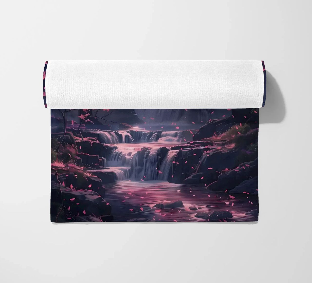 Waterfall Sakura Trees telo mare da Ruth