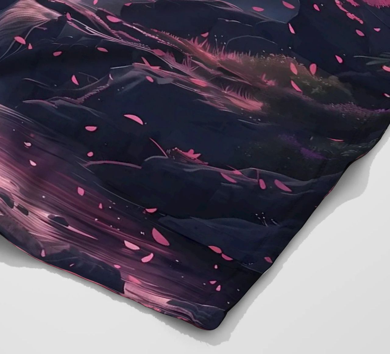 Waterfall Sakura Trees coperta in pile da Ruth