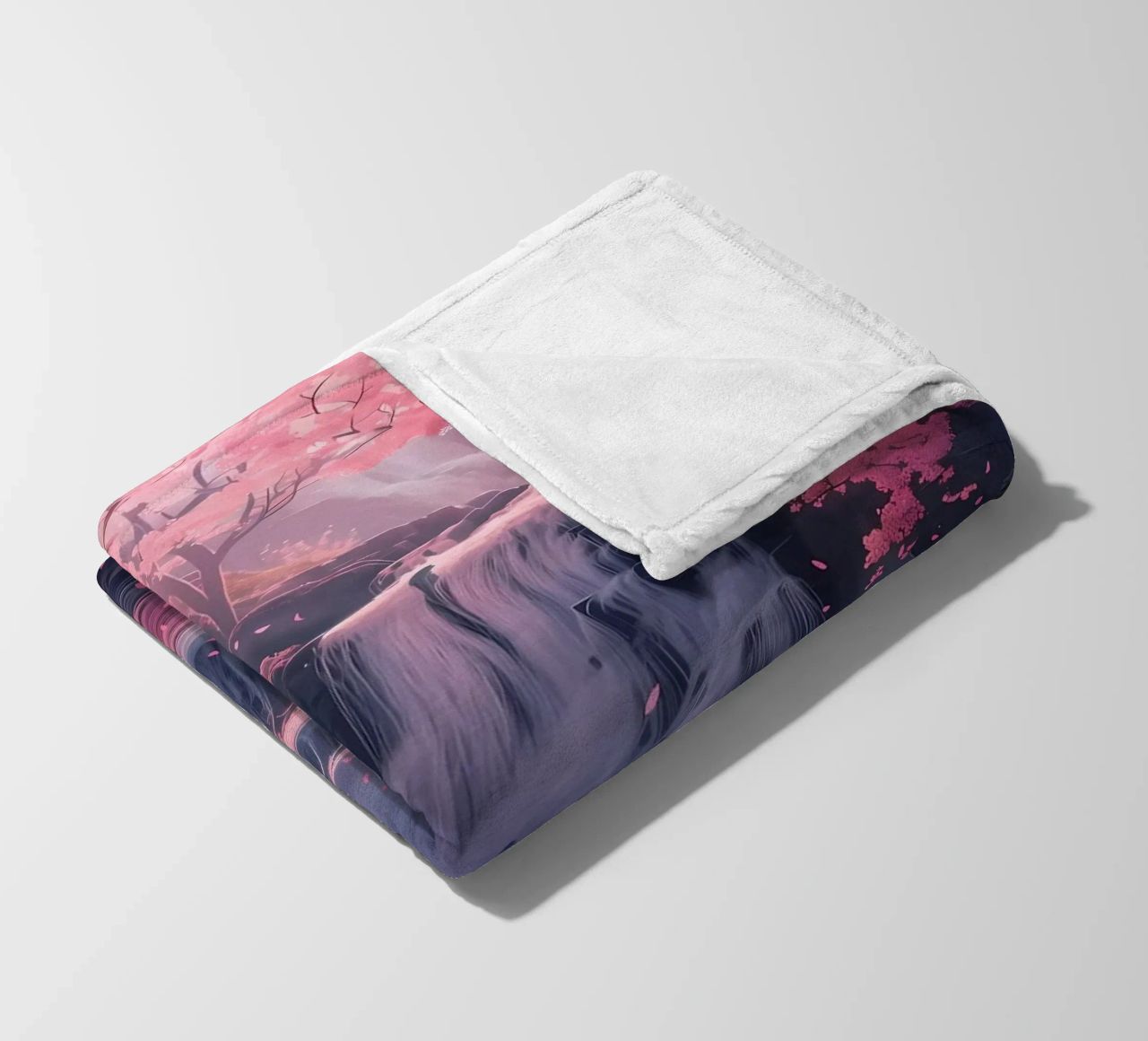 Waterfall Sakura Trees coperta in pile da Ruth