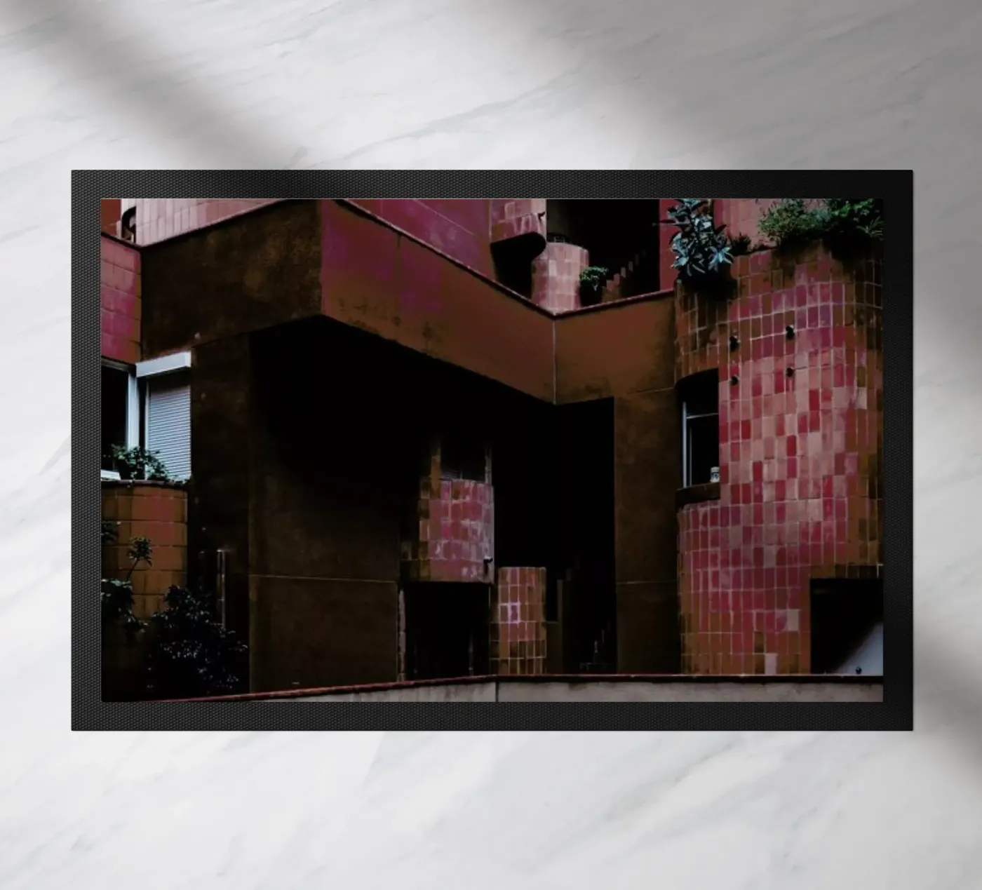 Walden Red doormat by Chris Abatzis