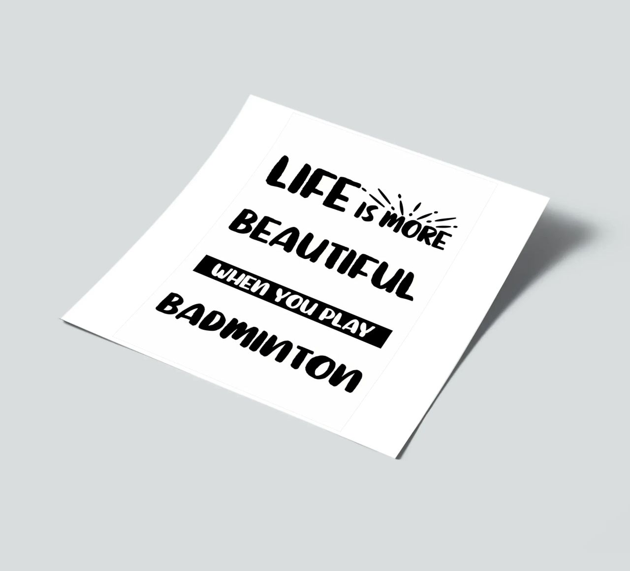 badminton sticker sheet by allison
