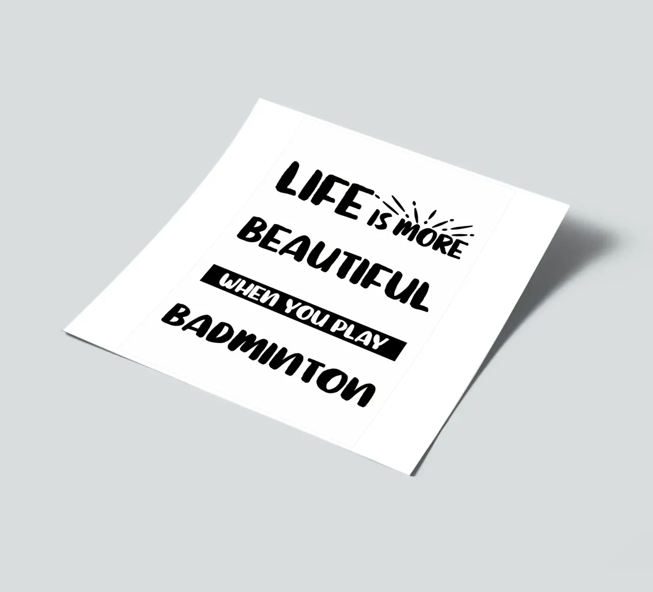 badminton sticker sheet by allison