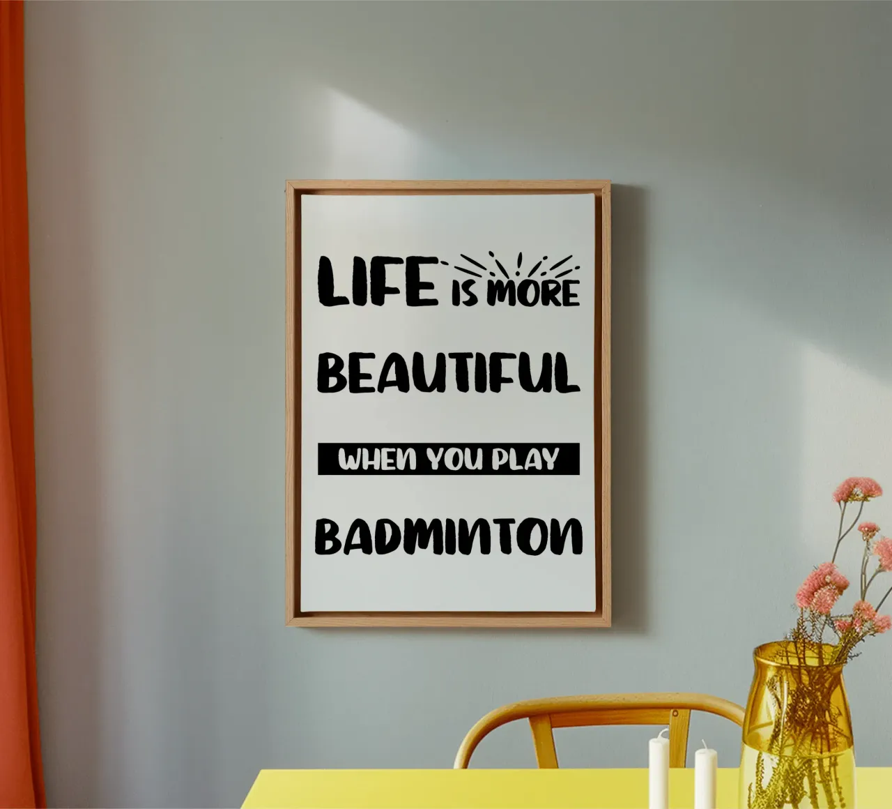 badminton tela con Cornice a cassetta da allison