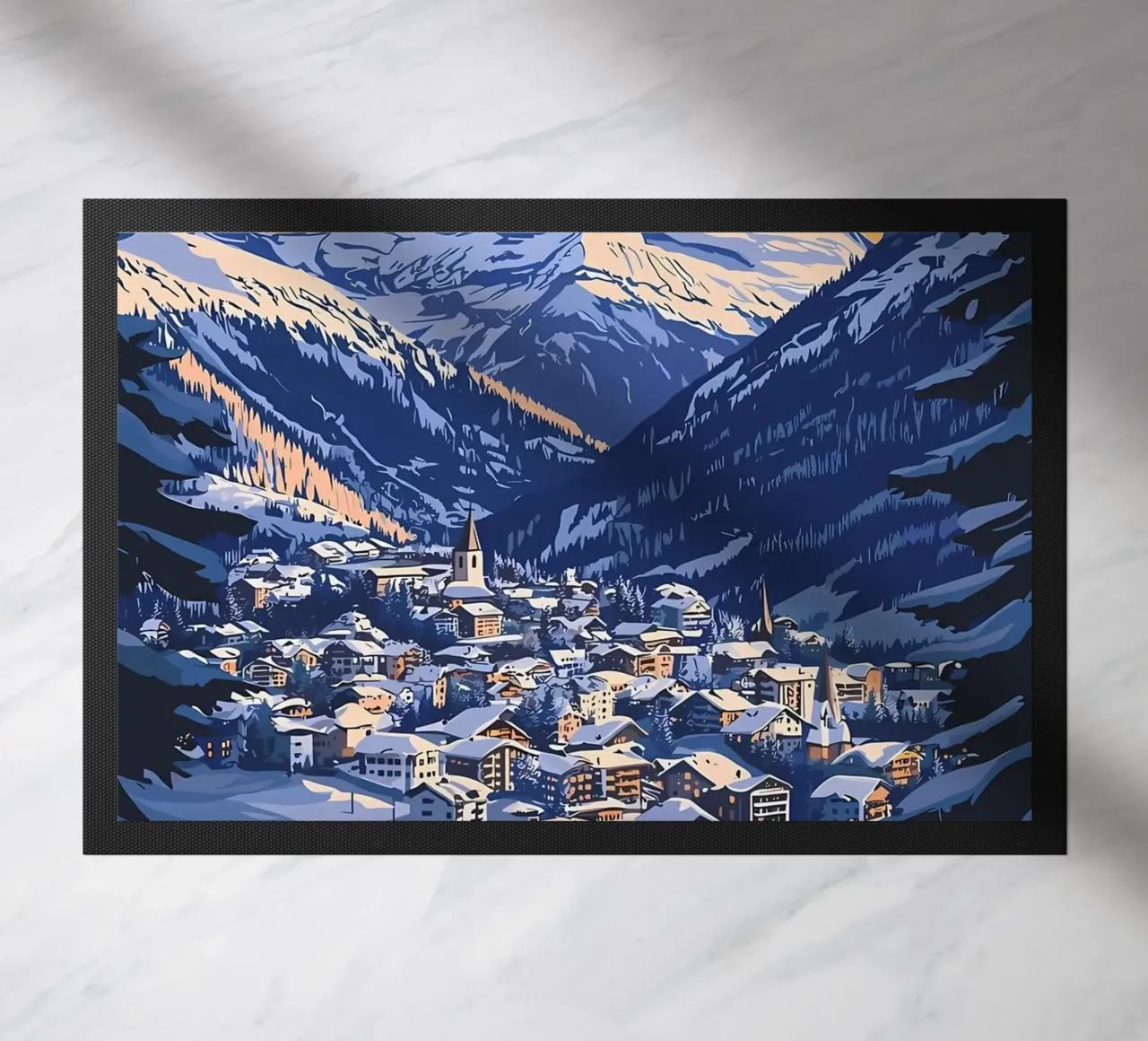 Zermatt Svizzera Villaggio di montagna zerbino da Ginnery