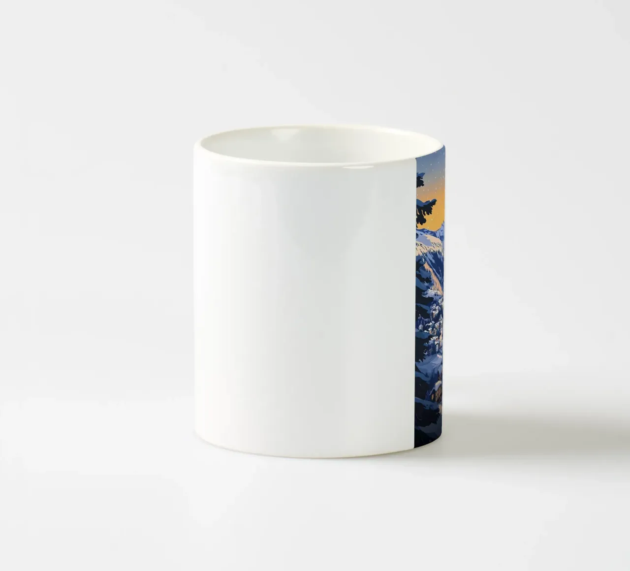 Zermatt Switzerland Mountain Village ceramic mug by Ginnery
