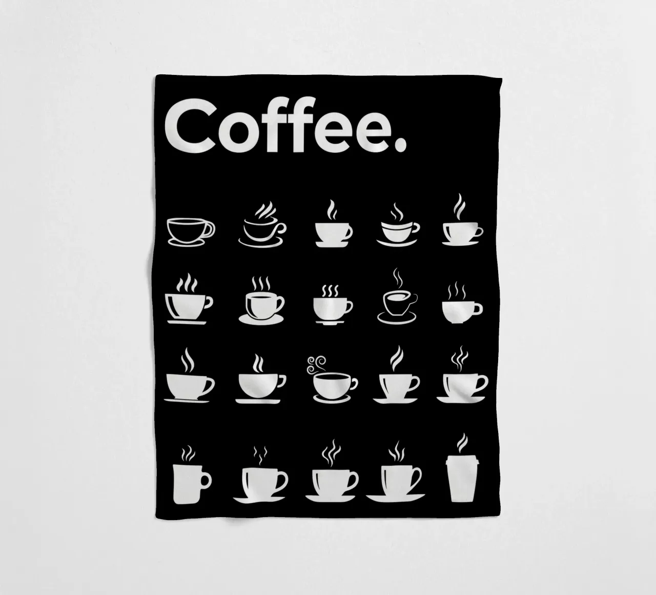 The Ultimate Coffee Guider fleece blanket by Eames