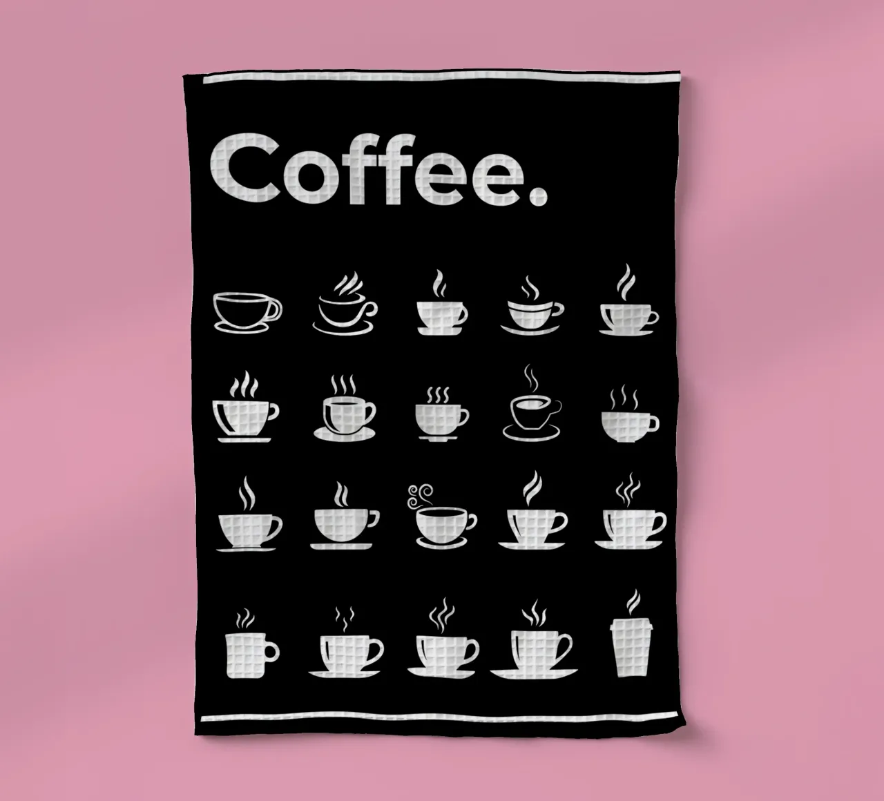 Der ultimative Kaffee-Führer Geschirrtuch von Eames