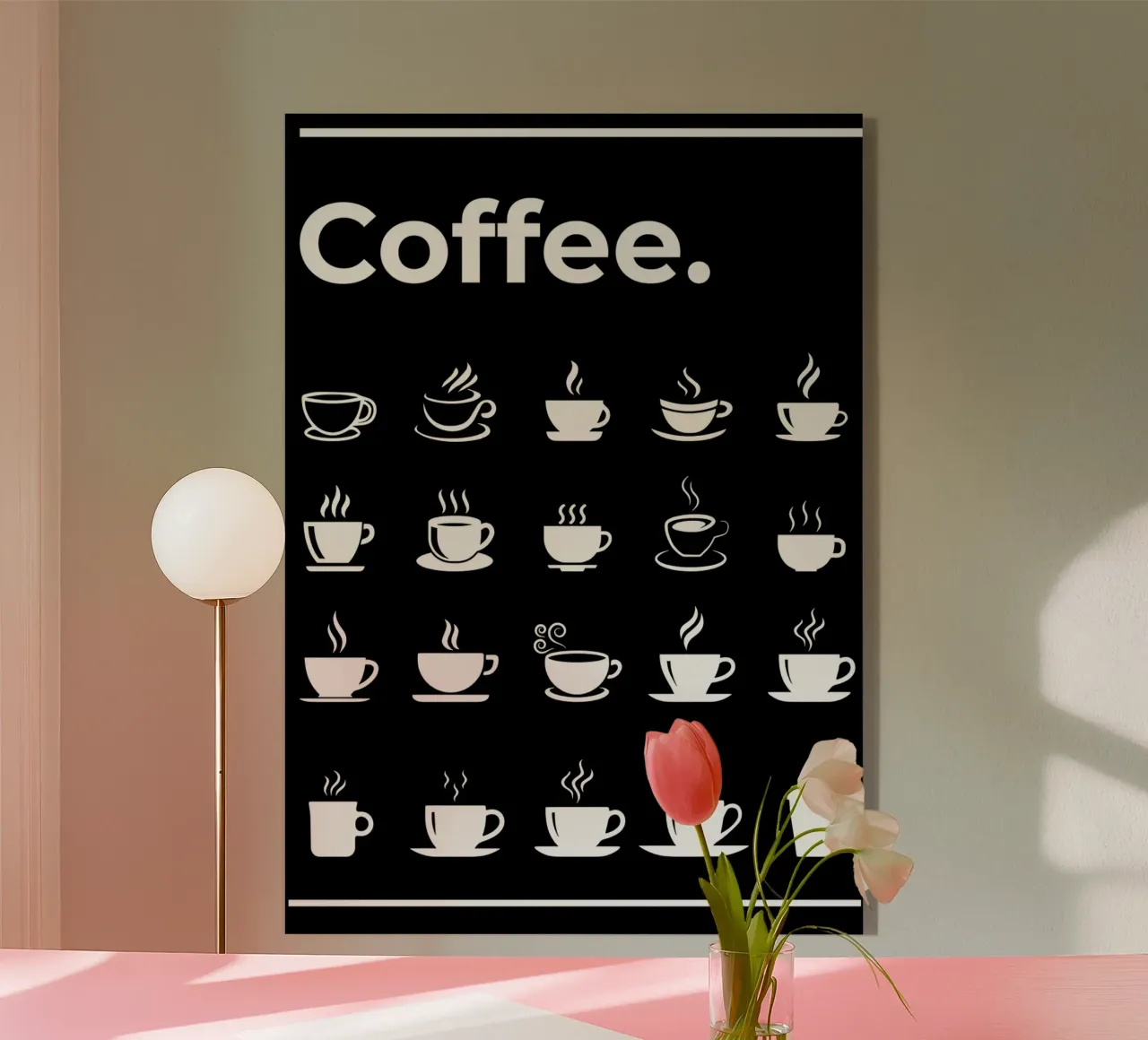 The Ultimate Coffee Guider acrylic glass by Eames
