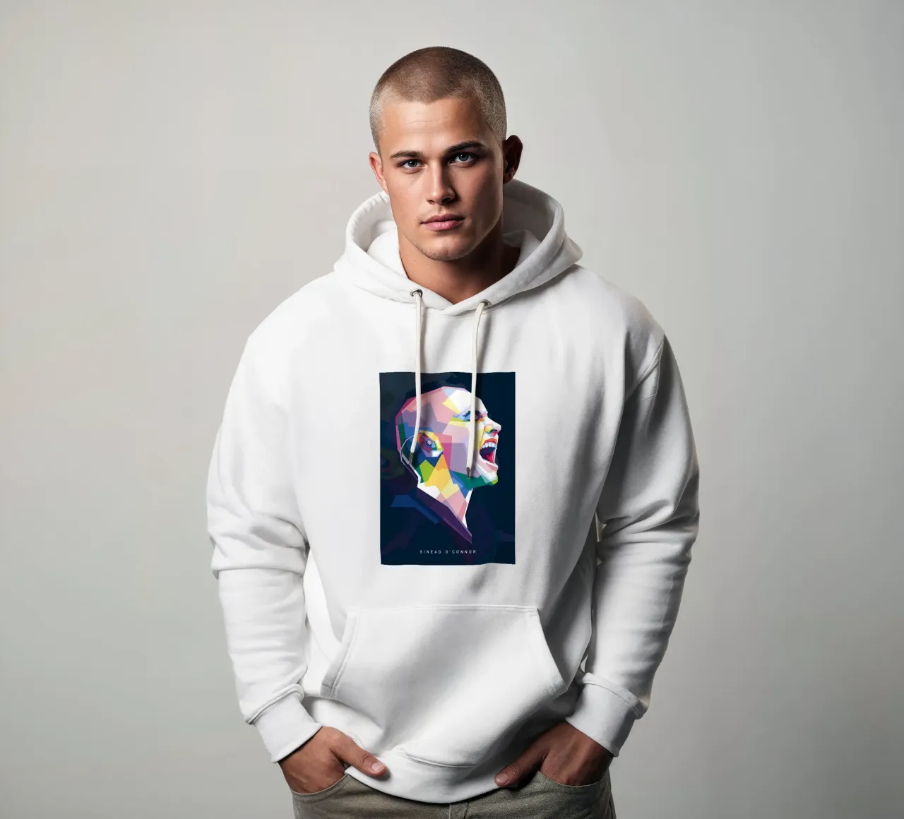 Sinead O'Connor in stile WPAP felpa con cappuccio da Alkahfsmart