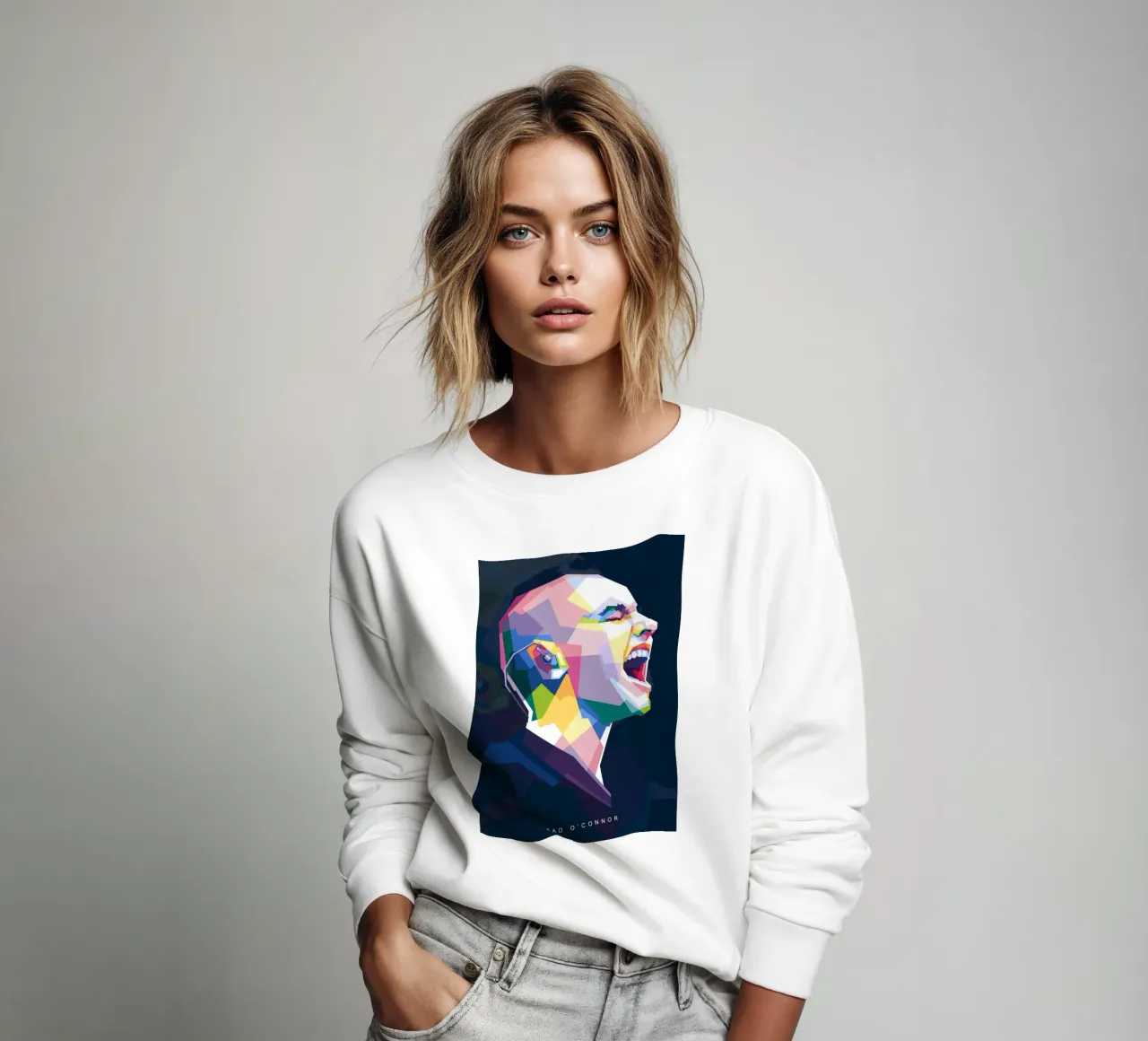 Sinead O'Connor in stile WPAP felpa da Alkahfsmart