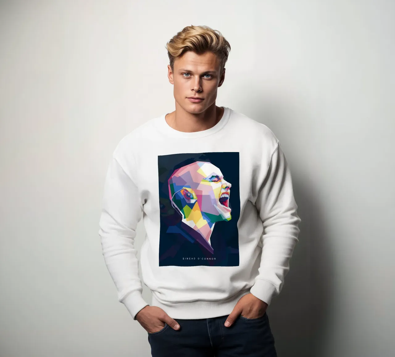 Sinead O'Connor in stile WPAP felpa da Alkahfsmart