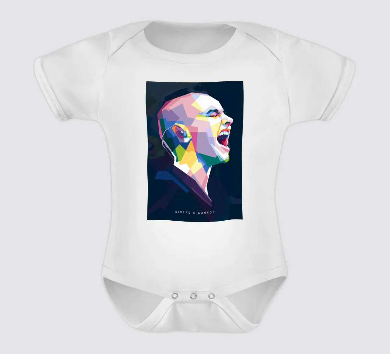Sinead O'Connor in stile WPAP body neonato maniche corte da Alkahfsmart