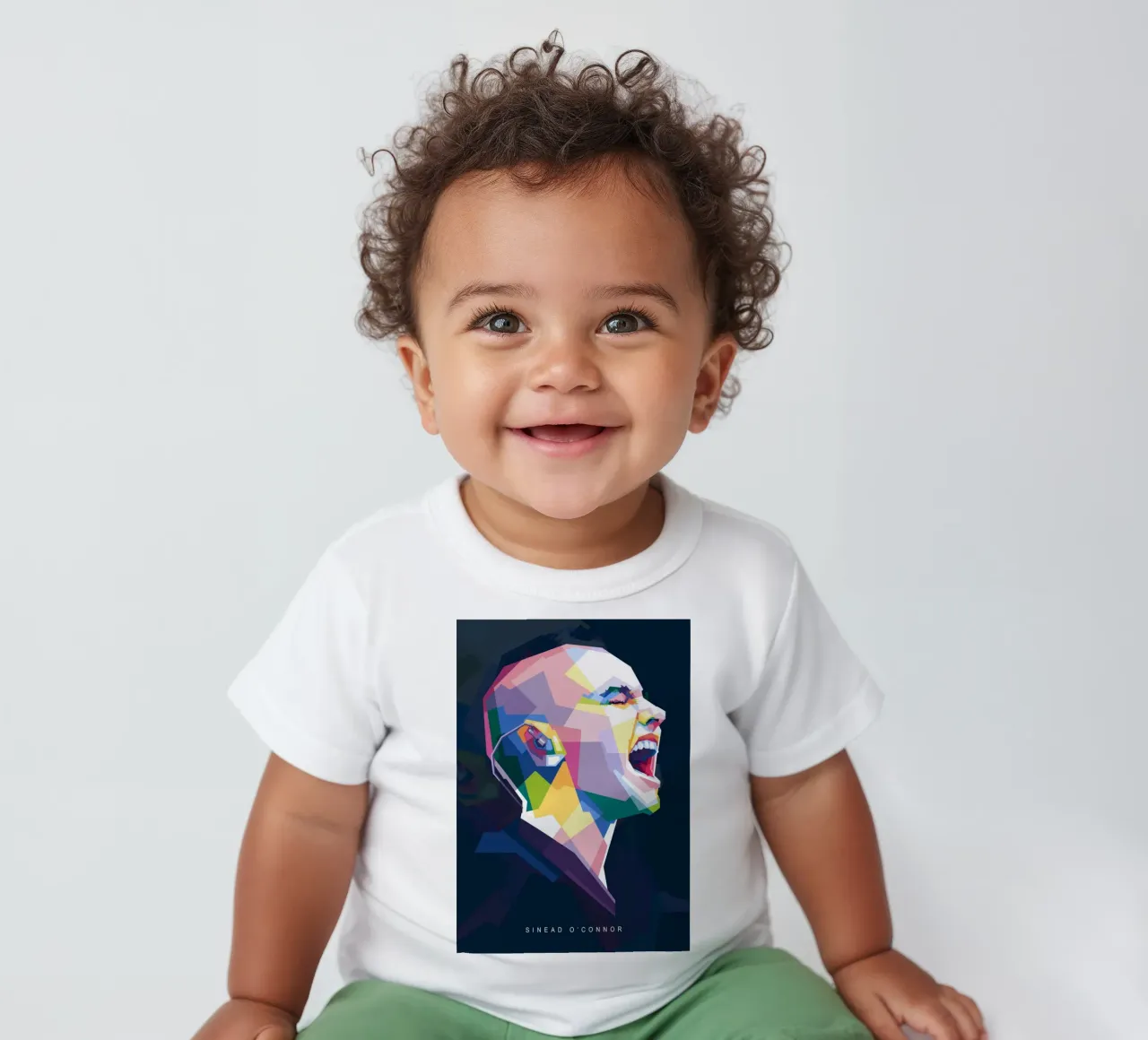 Sinead O'Connor en style WPAP t-shirt pour bébé de Alkahfsmart