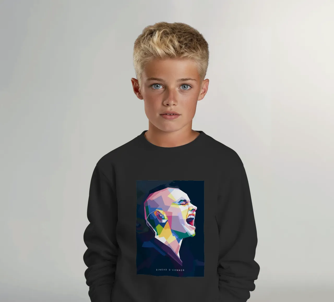 Sinead O'Connor in stile WPAP felpa bambino da Alkahfsmart