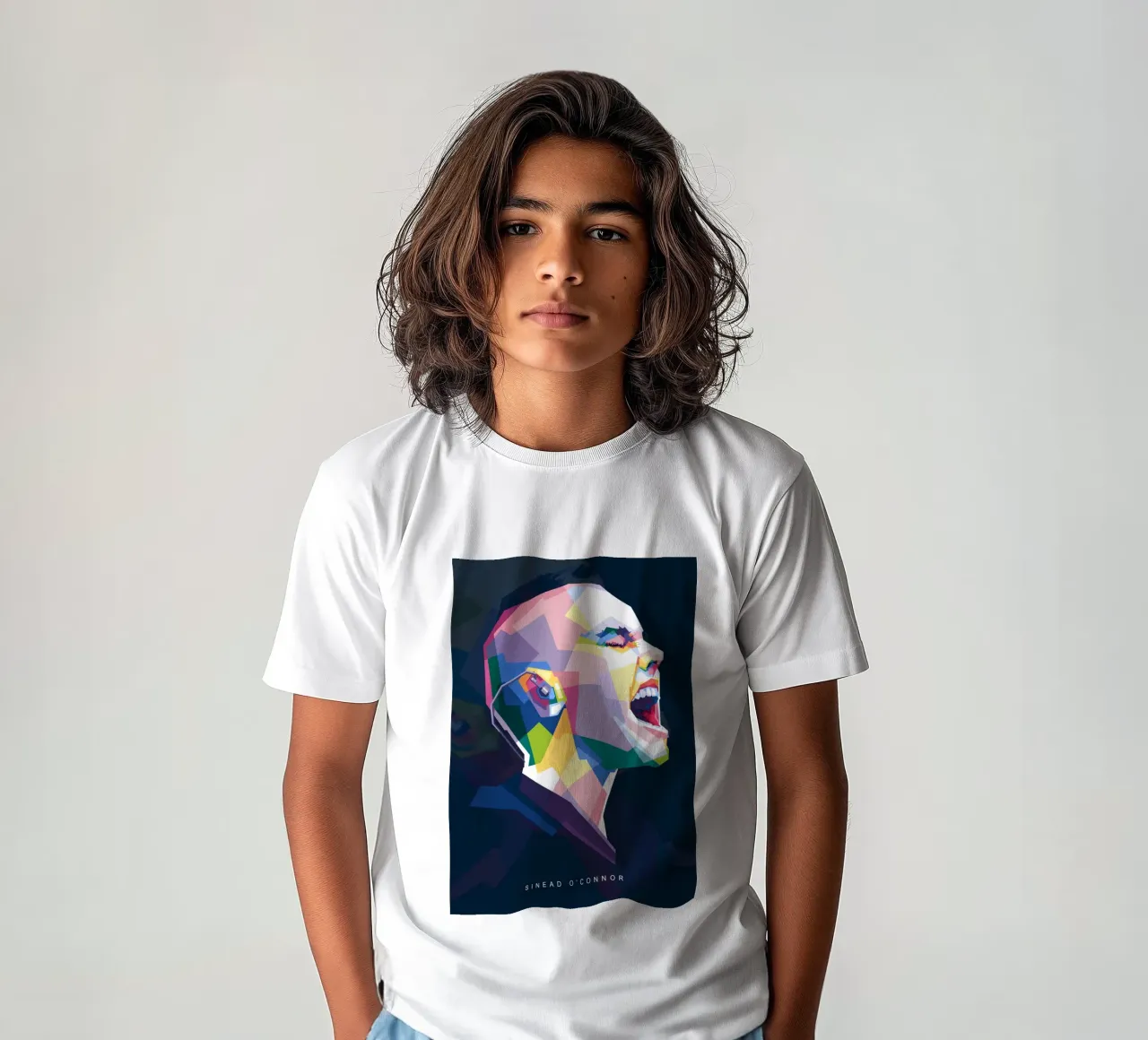 Sinead O'Connor in stile WPAP t-shirt bambini da Alkahfsmart