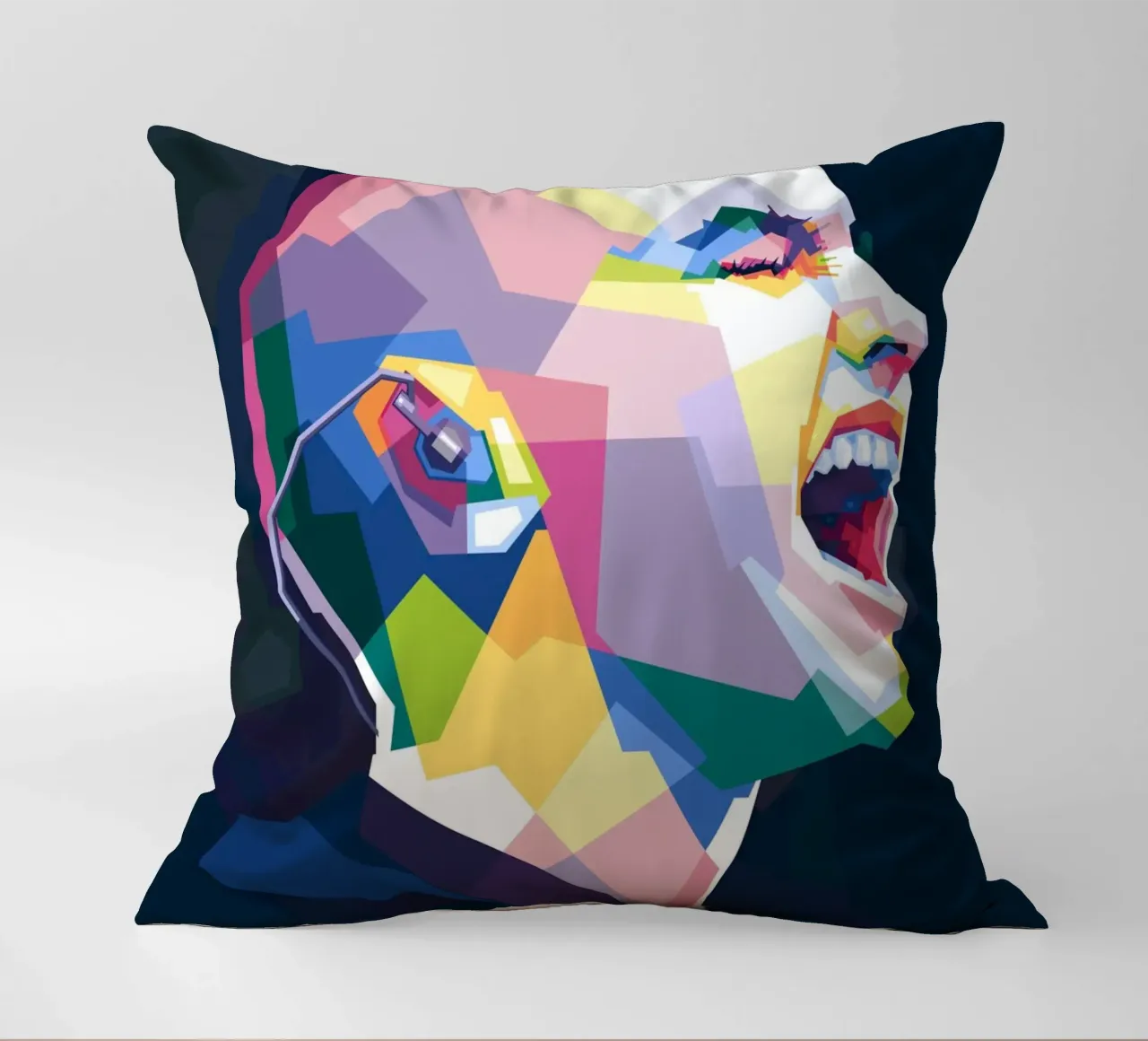 Sinead O'Connor in stile WPAP cuscino da Alkahfsmart