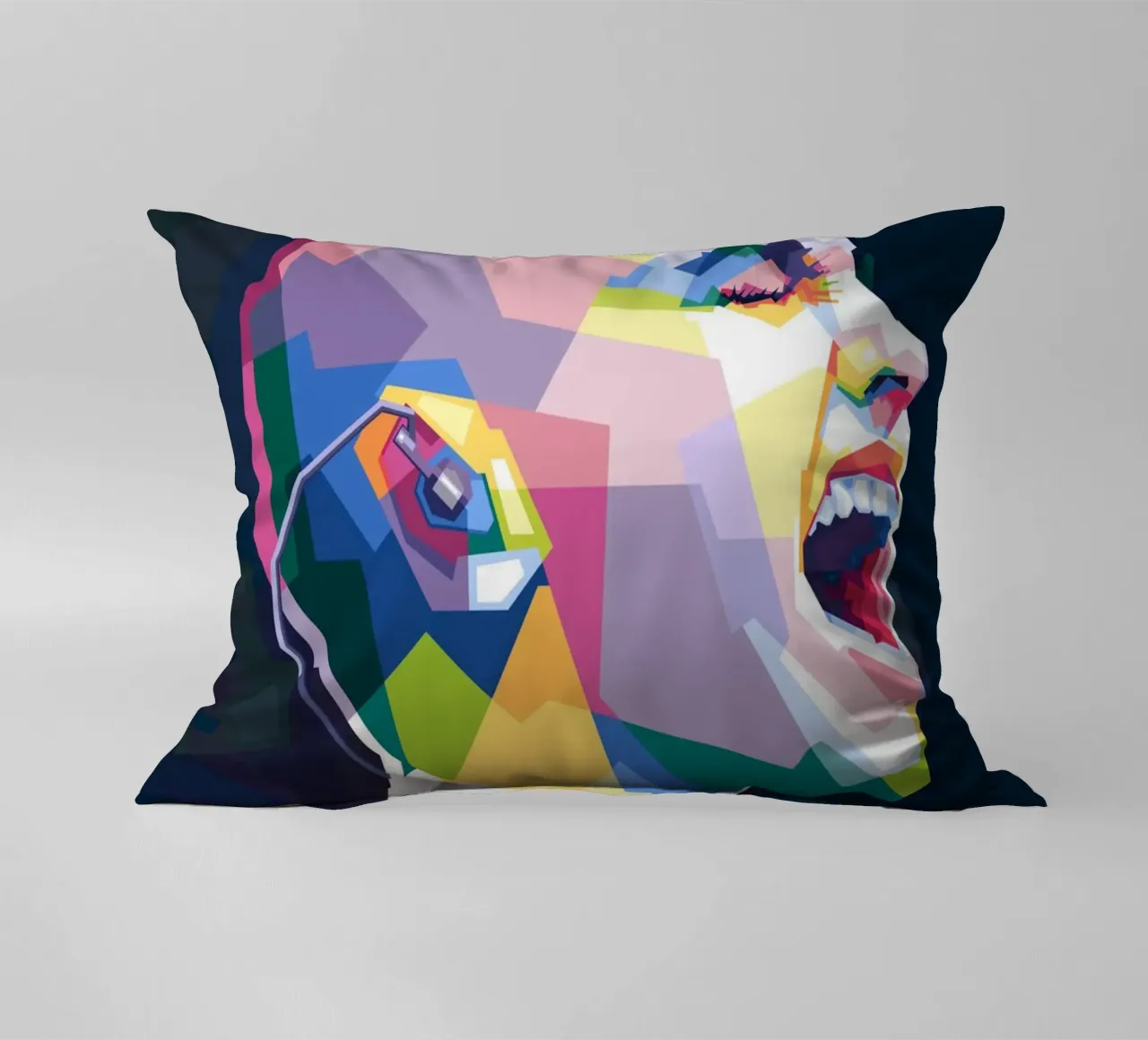 Sinead O'Connor in stile WPAP cuscino da Alkahfsmart